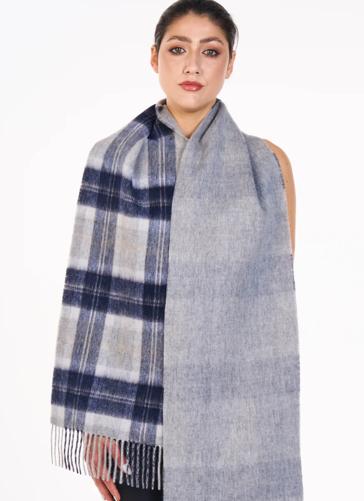 Edinburgh Cashmere DC Check Cashmere Scarf Vienna Eurovision