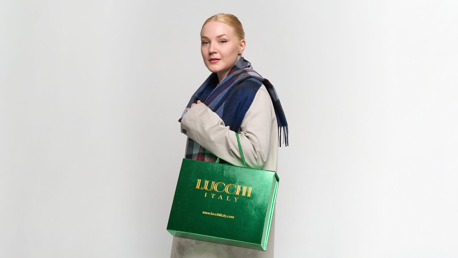 designer lambswool Christmas scarves