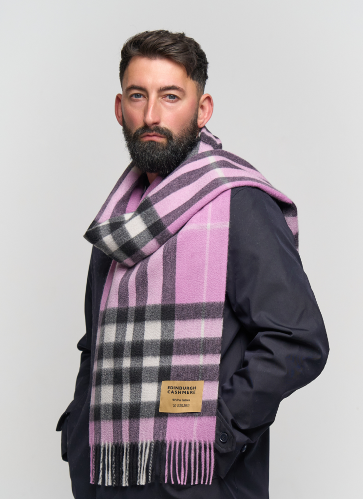 Edinburgh Cashmere DC Scott Cashmere Scarf gift box