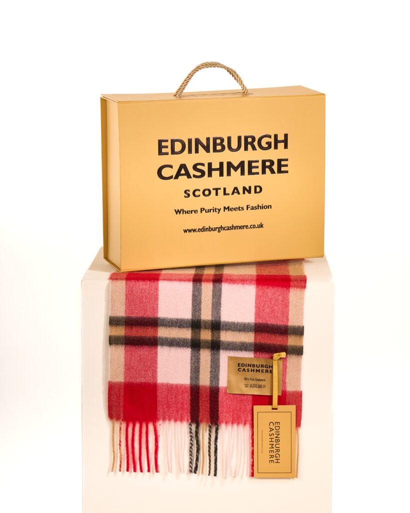 Edinburgh Cashmere DC Scott Cashmere Scarf global reach
