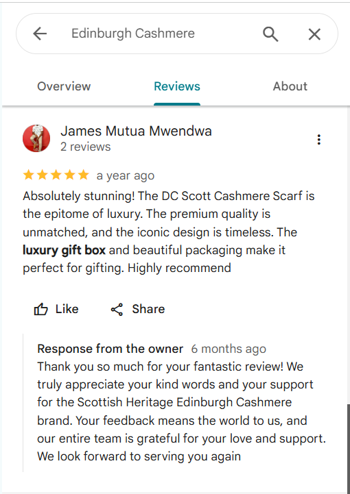 Edinburgh Cashmere review 
